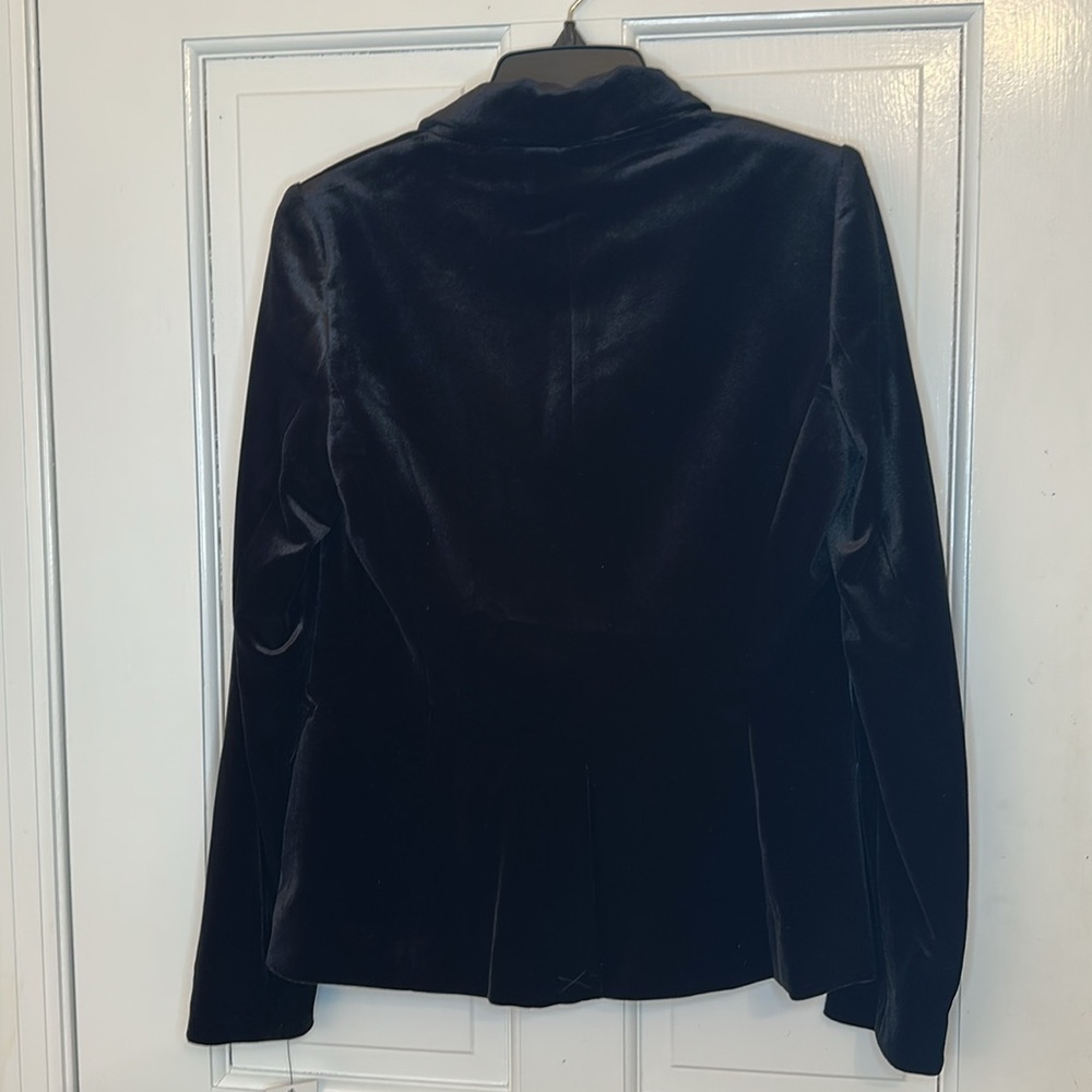 Calvin Klein Black Velvet‎ Blazer size 4P NWT - Picture 4 of 4